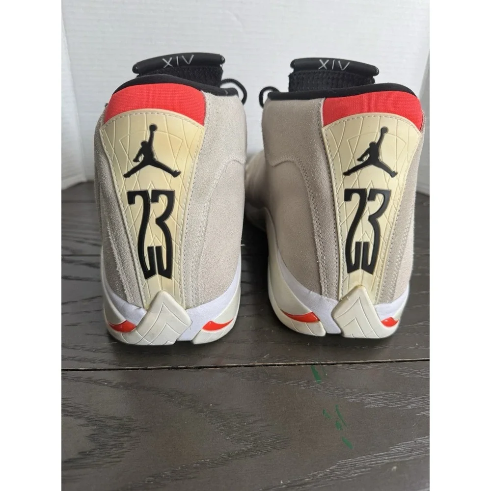 Jordan Air Jordan 14 Retro Desert Sand 2018 Suede Men's Sneakers 487471-021‎